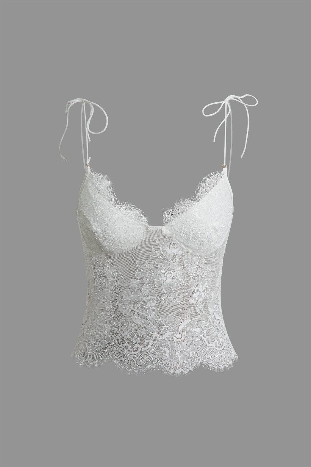 Top dentelle raffiné saphir
