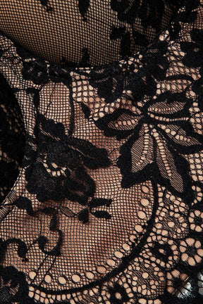 Top bustier dentelle vue rapprochée vague