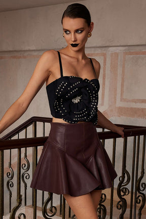 Top bustier noir vue dos délice