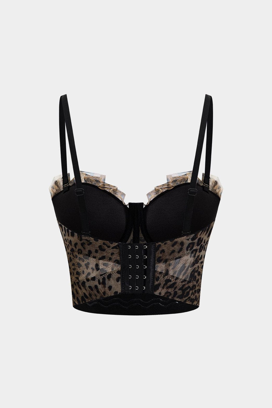 Top bustier léopard vue de dos étoile