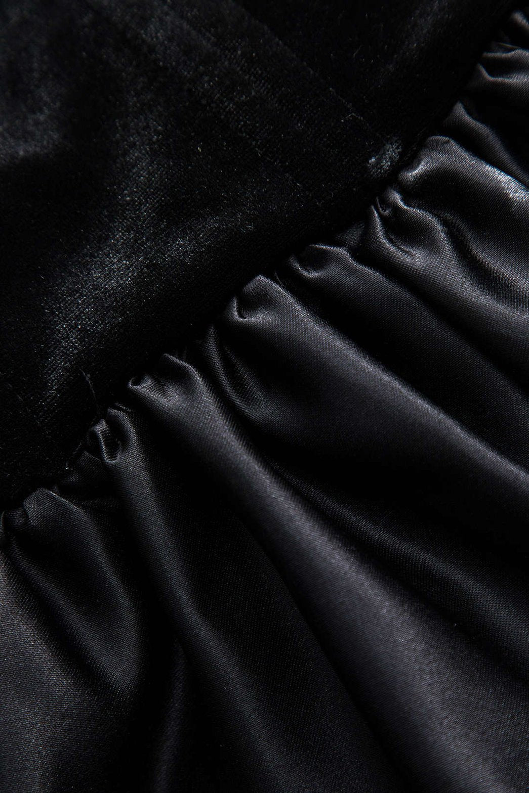 Top bustier velours détail volanté soleil