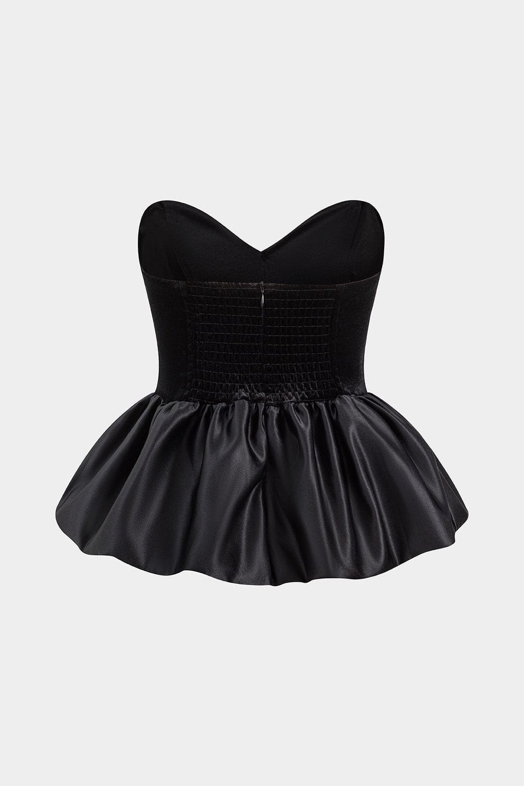 Top bustier velours vue dos étoile