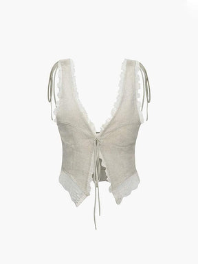 Top dentelle romantique grâce