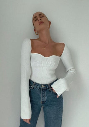 Collection tops blancs élégants pureté