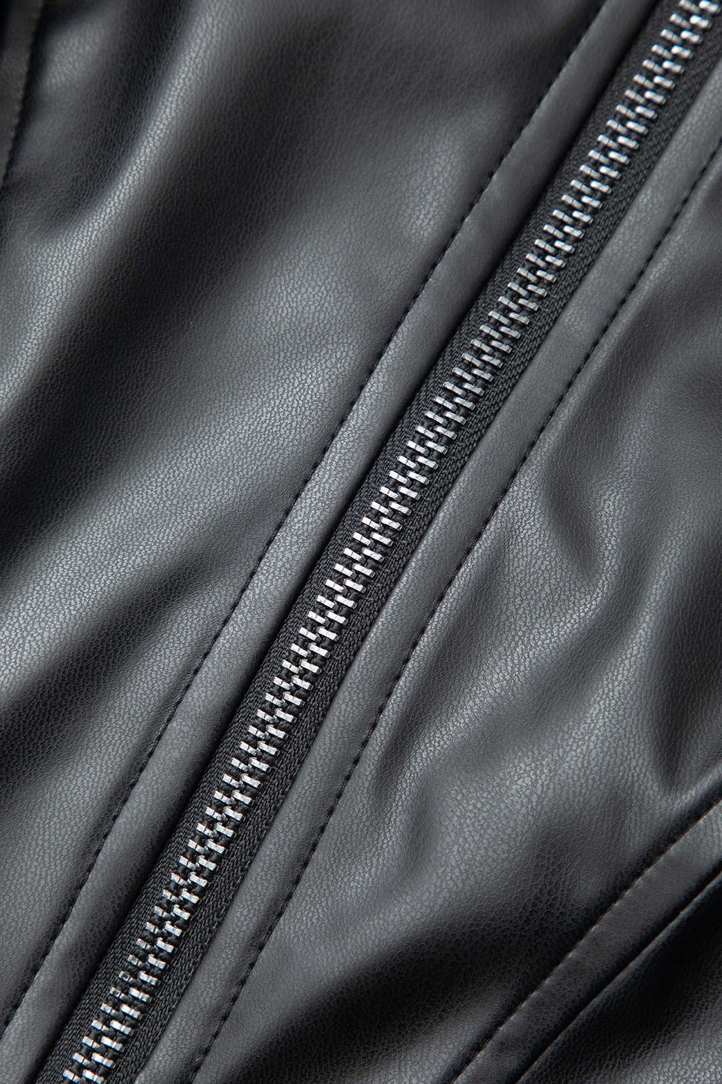 Haut à bretelles aspect cuir tendance