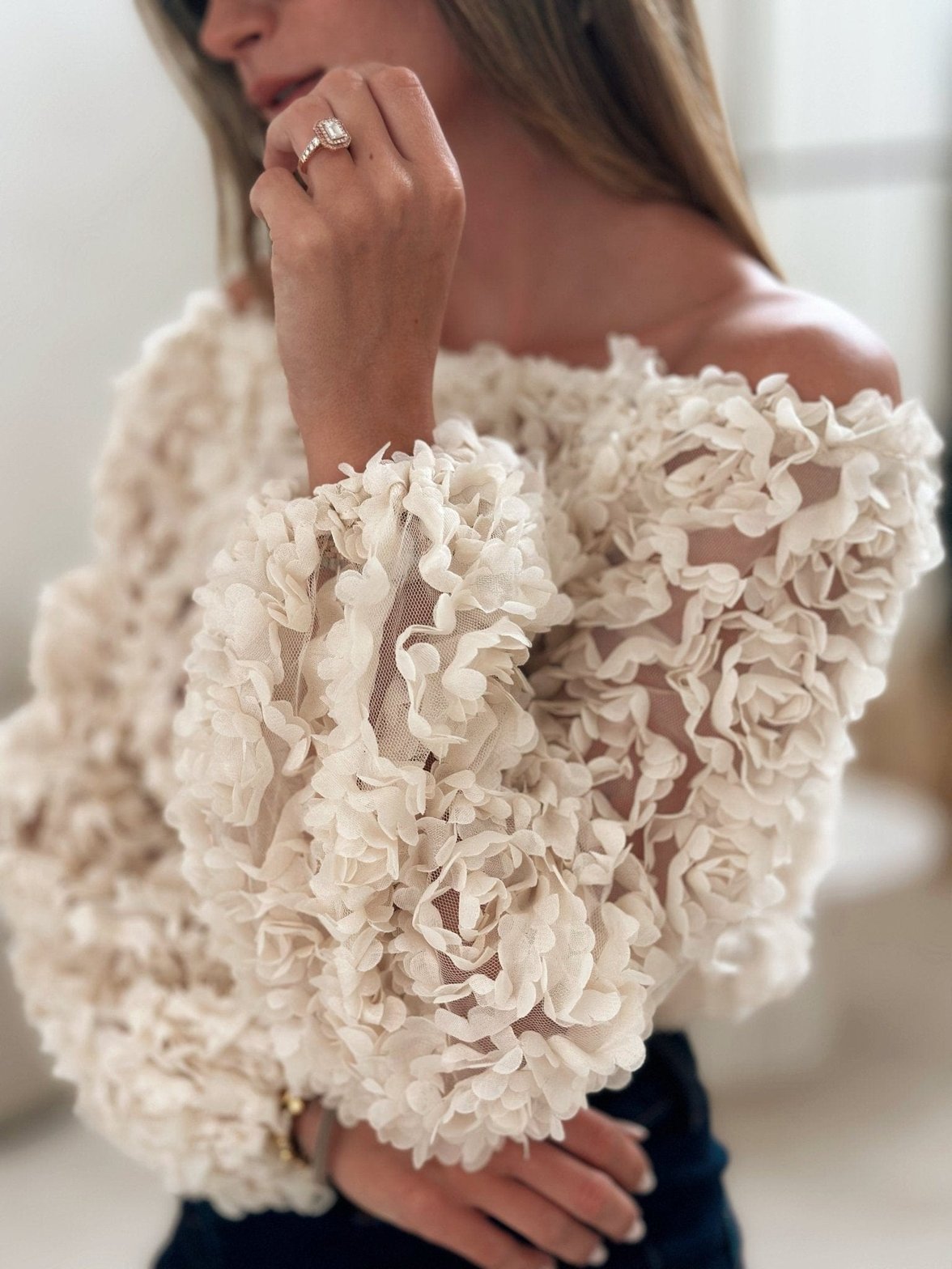 Top rose tendance sophistiqué shine