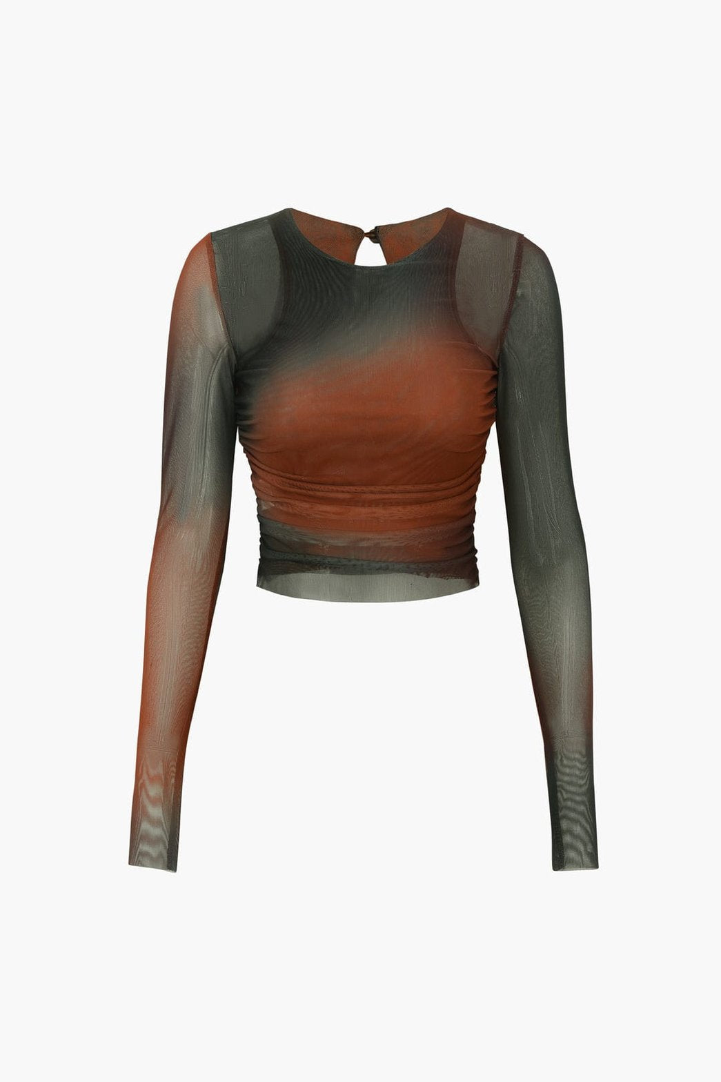 Top transparent tie-dye vue de face soleil