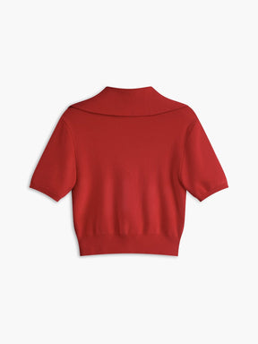 Top tricot col V look complet rosée