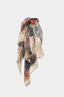 Top fleuri vintage dos nu - Soleil