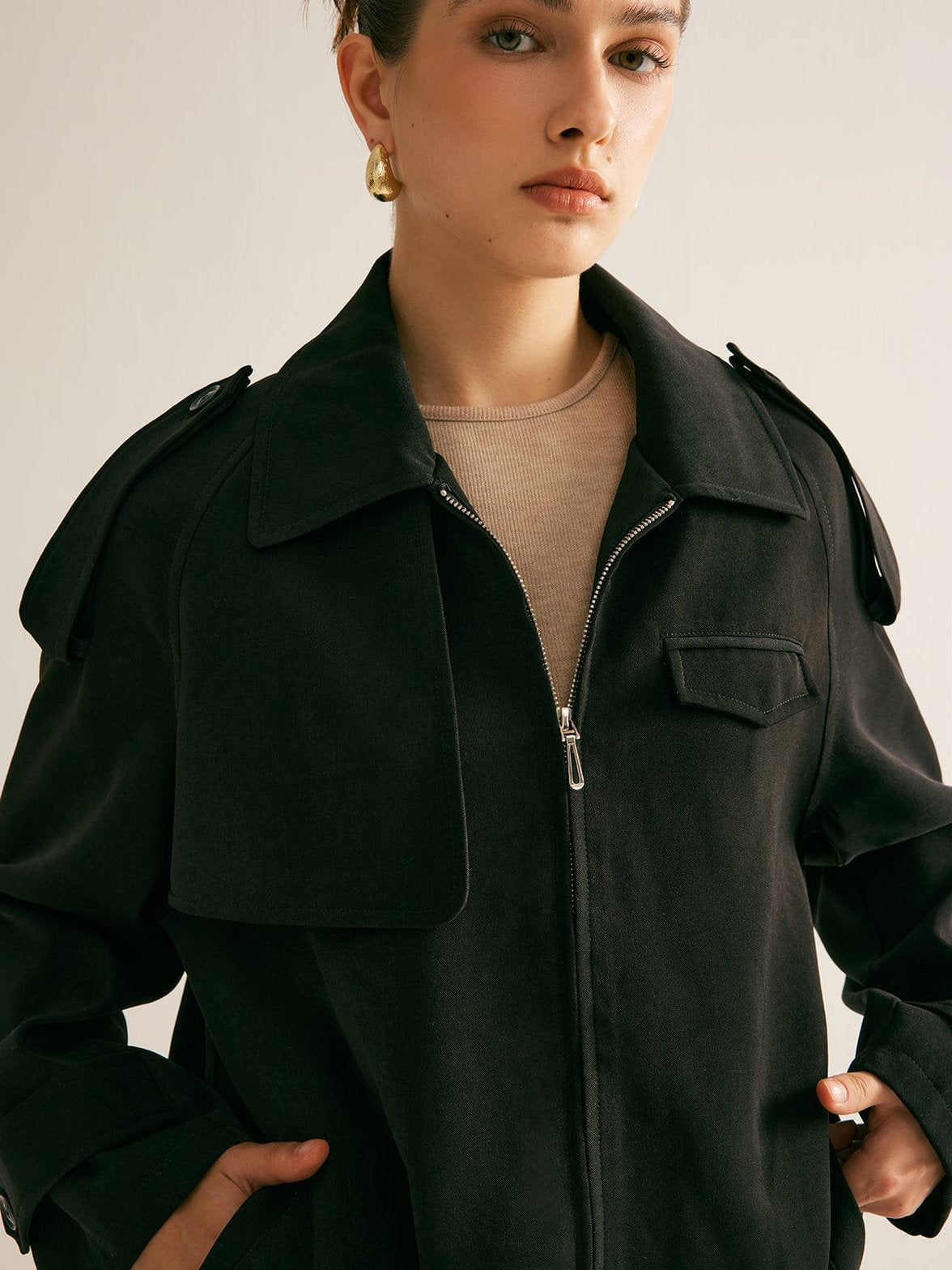 Trench-coat décontracté harmonie