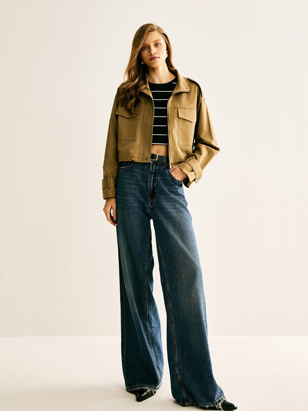 Trench zippé style urbain élégance