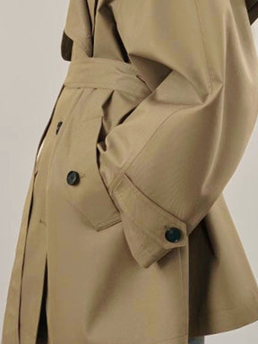 Trench beige détail col raffiné