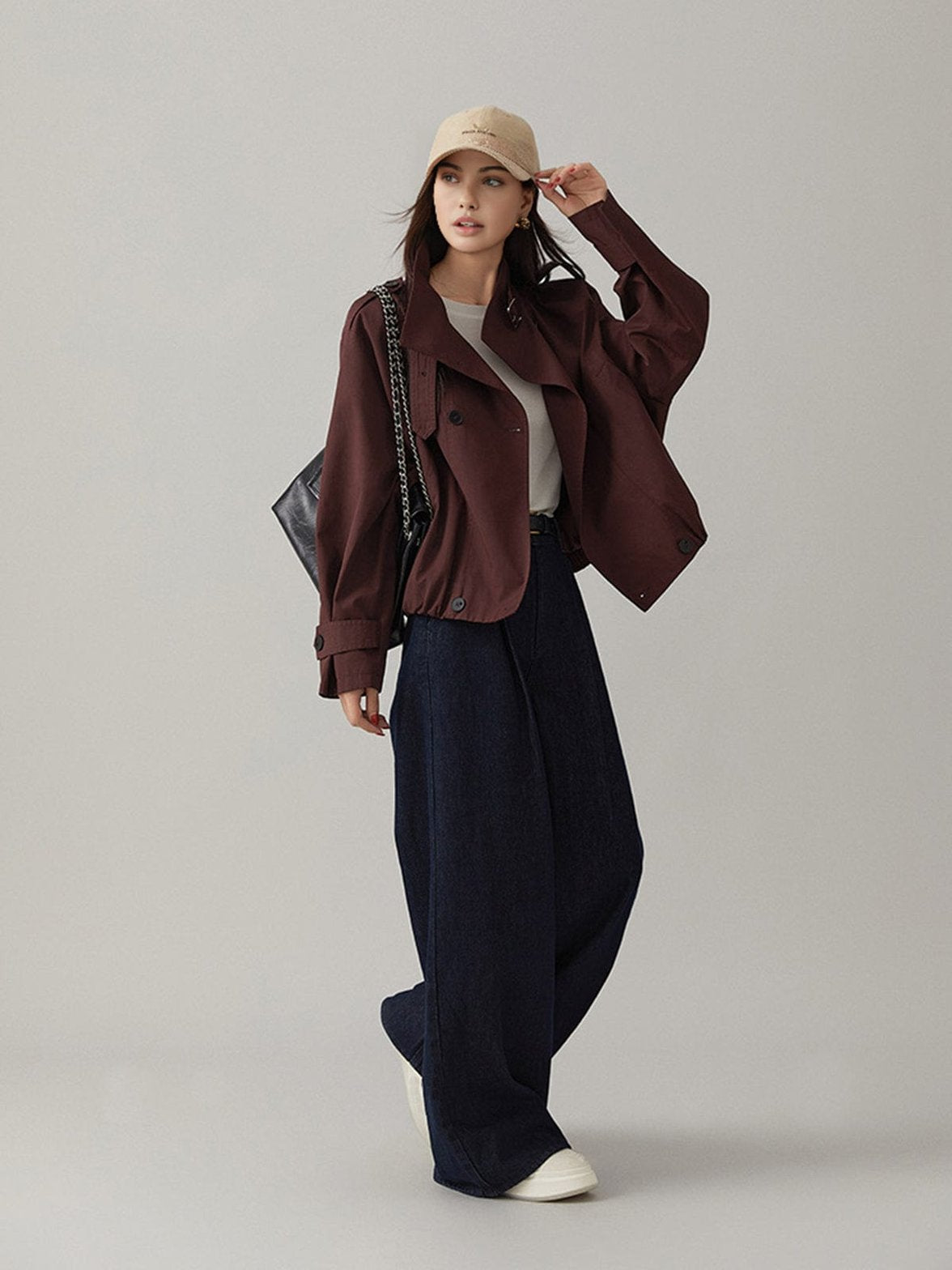 Trench vintage détail manche étoile