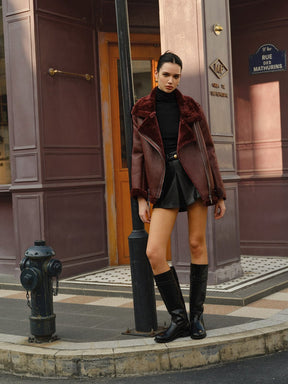 Vue dos veste aviateur tendance nuage