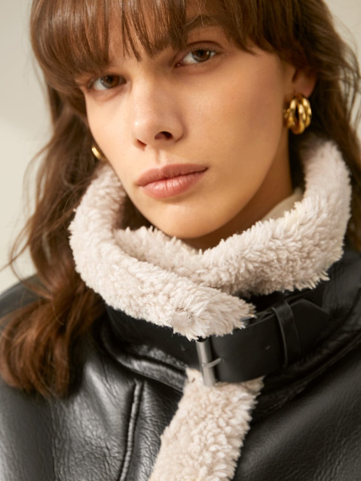 Vue portée veste aviateur style casual ravissant