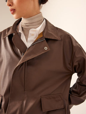Veste motard oversize détail dos rythme