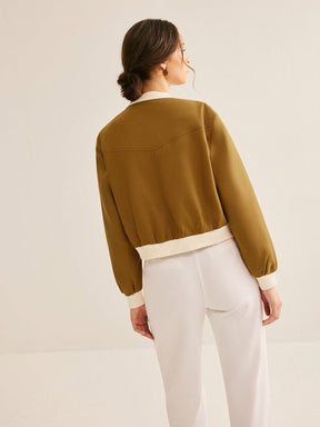Bomber court polyester grâce