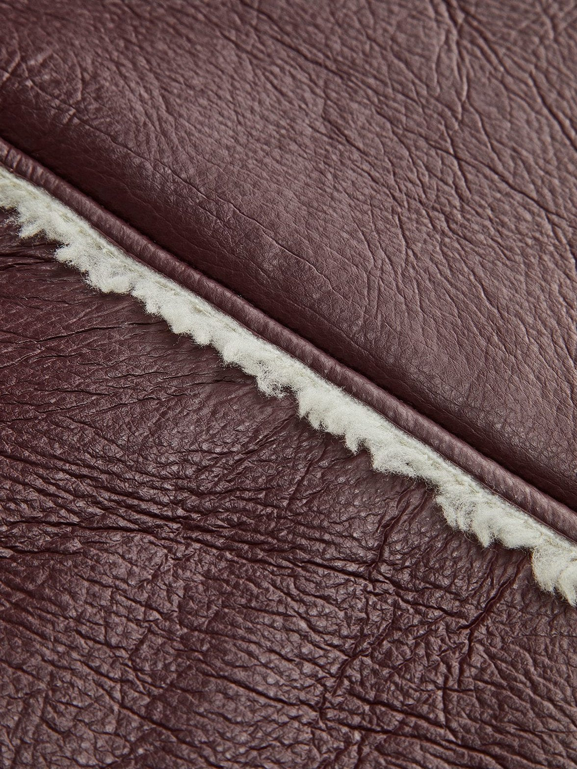 Veste courte doublée polaire vue profil nuage
