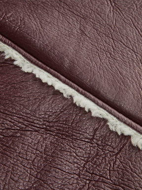 Veste courte doublée polaire vue profil nuage