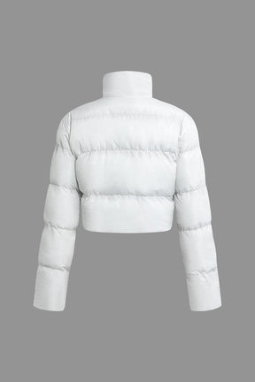 Vue ensemble veste matelassée feuille