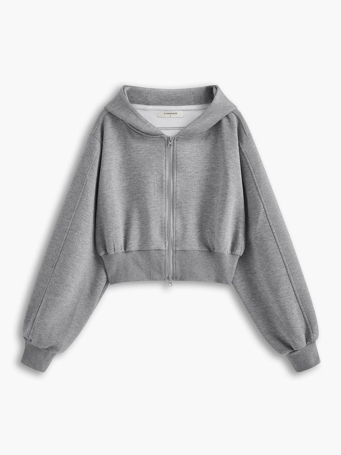 Vue portée veste grise style urbain énergie