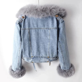 Veste fourrure zippée tendance - Nova