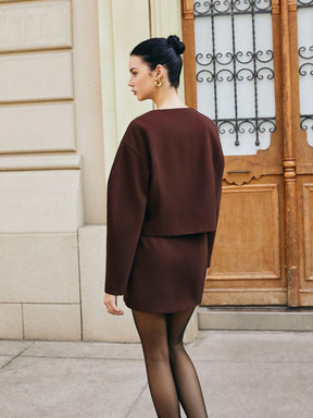 Veste courte élégante cristal