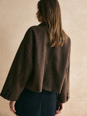 Veste tweed vue portée grâce