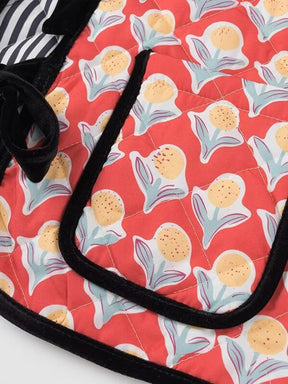 Veste nouée motif vintage lune