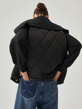 Veste noire matelassée vue dos confort