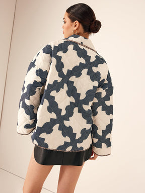 Veste oversize imprimée tendance - Liberté