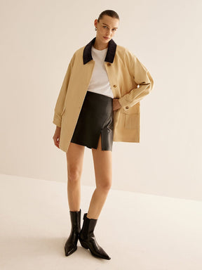 Veste casual coton beige détail dos harmonie