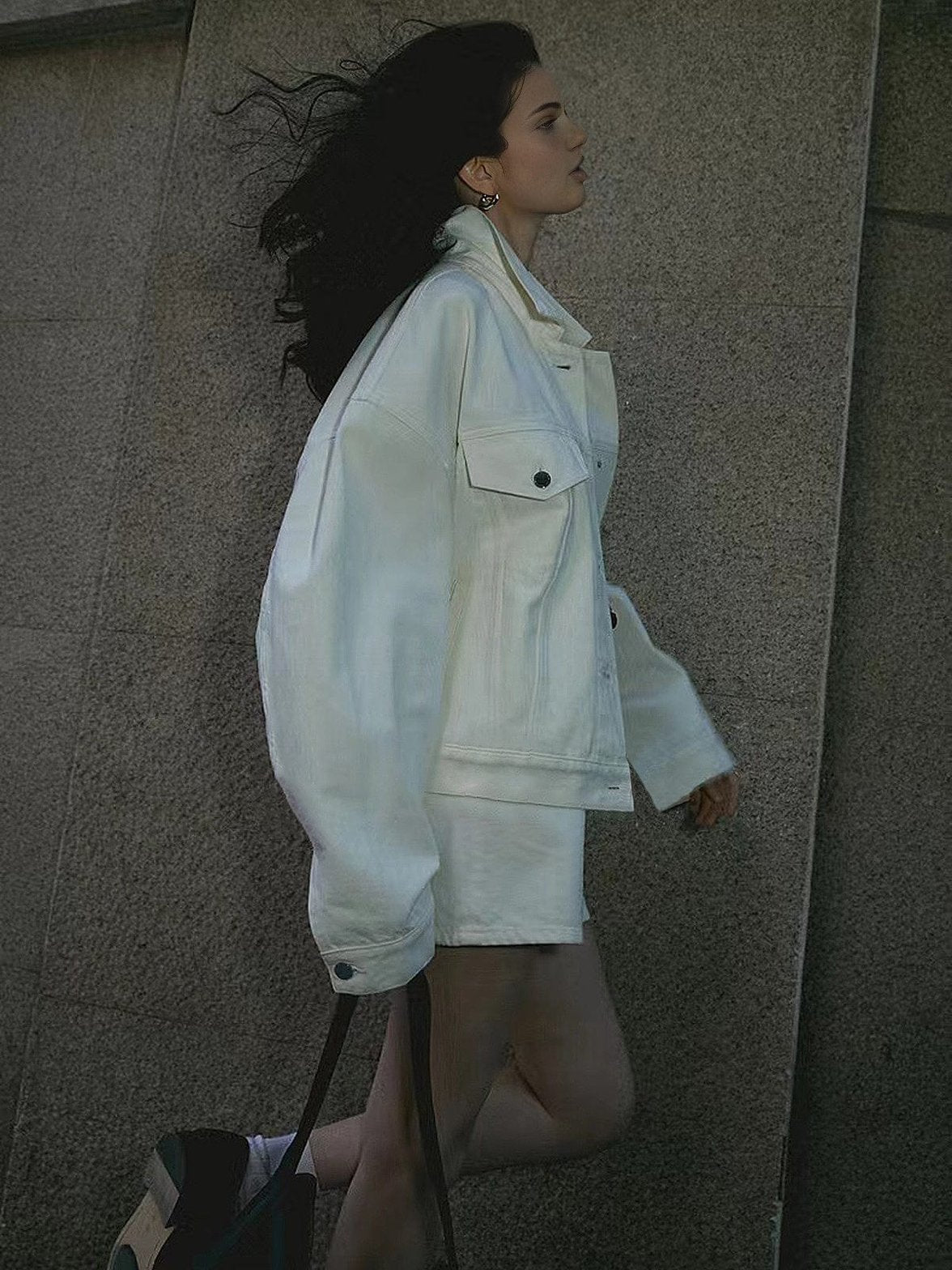 Veste décontractée blanche tendance - Éclat