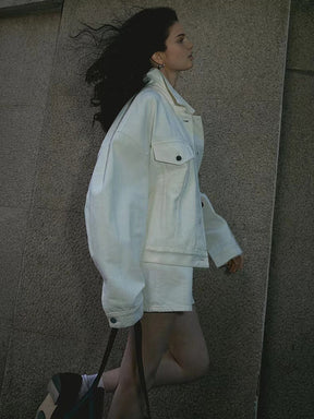 Veste décontractée blanche tendance - Éclat