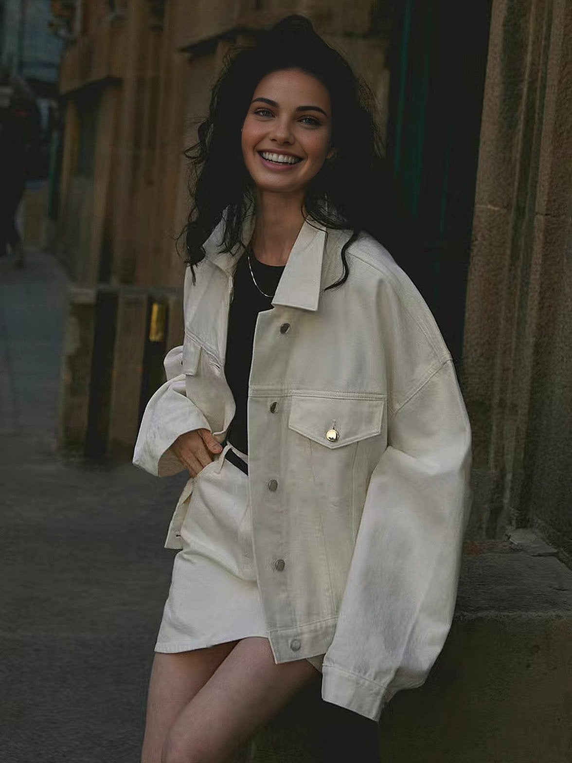 Veste style casual oversize - Liberté