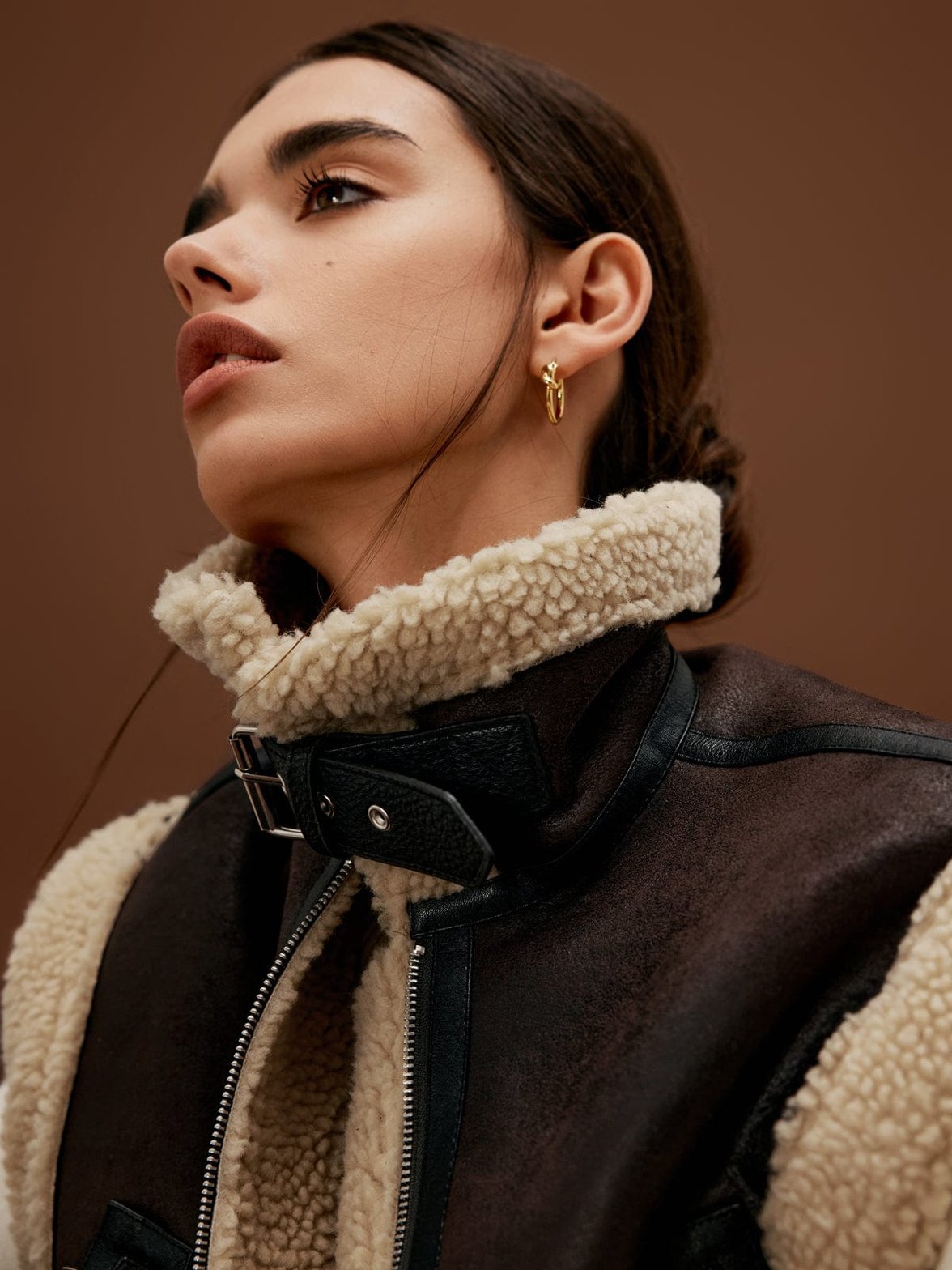 Veste courte style motard sophistication