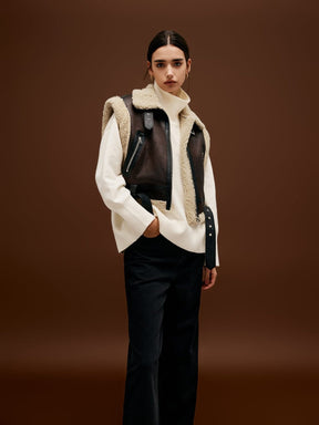 Veste courte tendance en simili cuir douceur