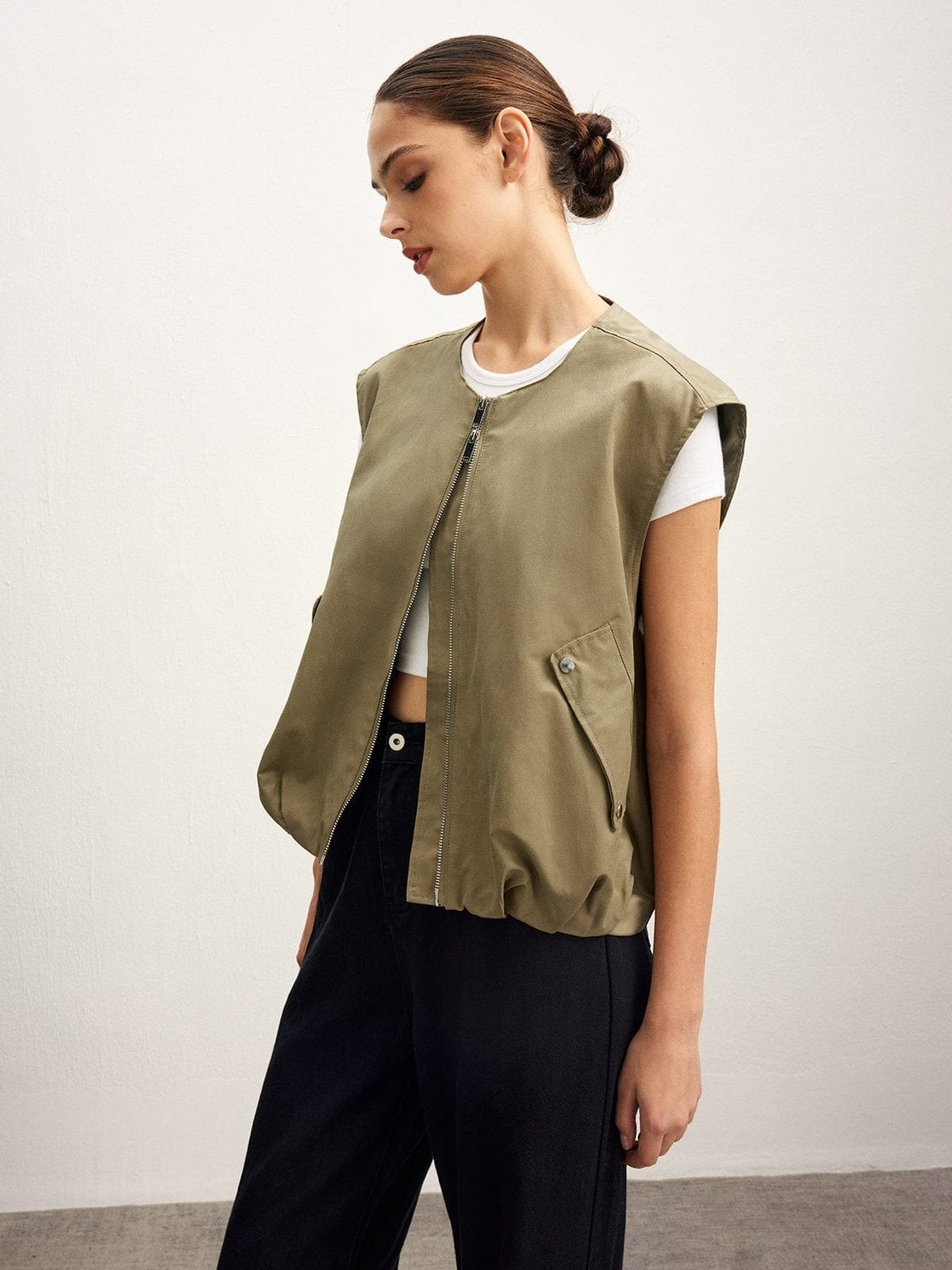 Veste légère sans manches style urbain nuage