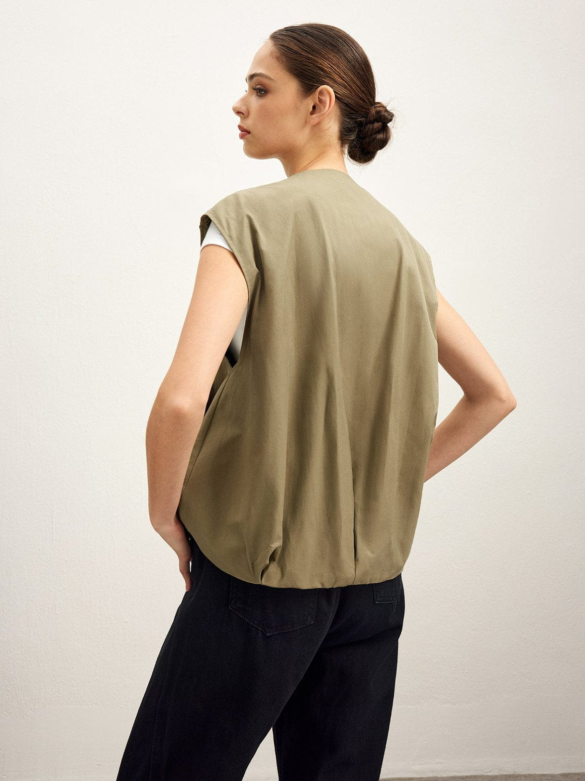 Veste sans manches tendance rosée