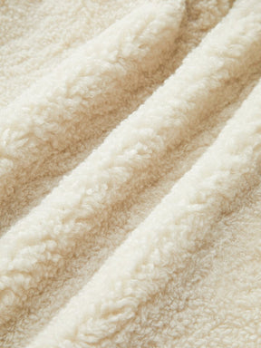 Veste sherpa douillette beige moelleux