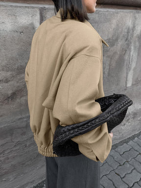 Veste sportswear beige tendance