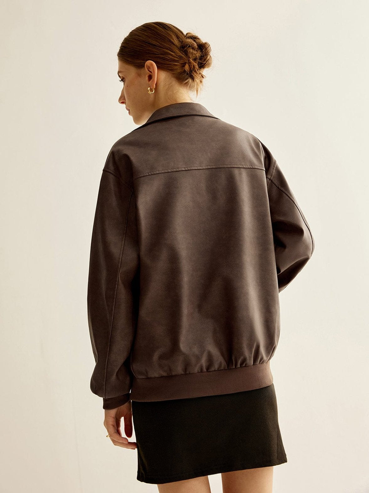 Veste biker détails métallisés raffinement
