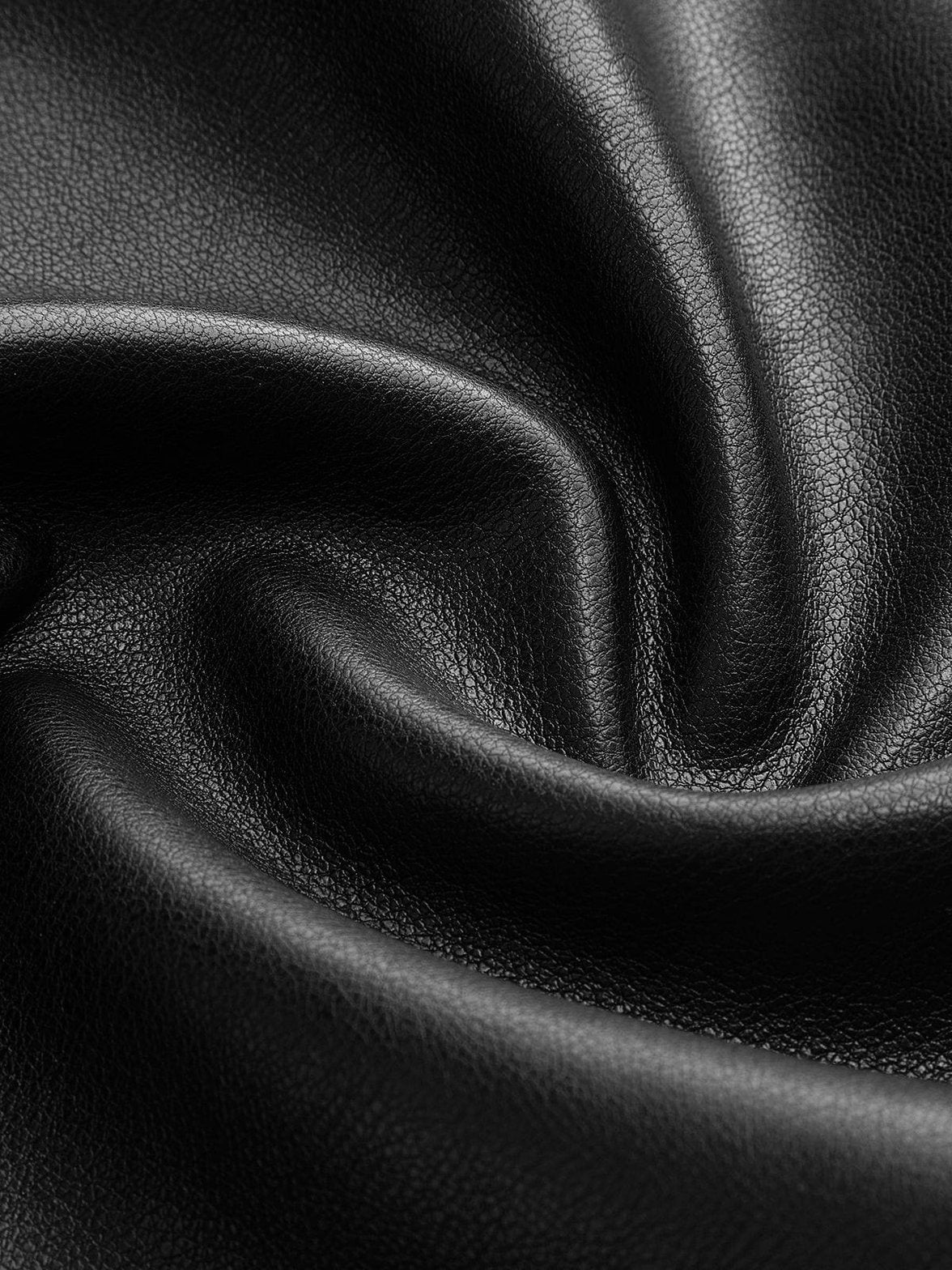 Veste perfecto noir en simili cuir détail manche nuage