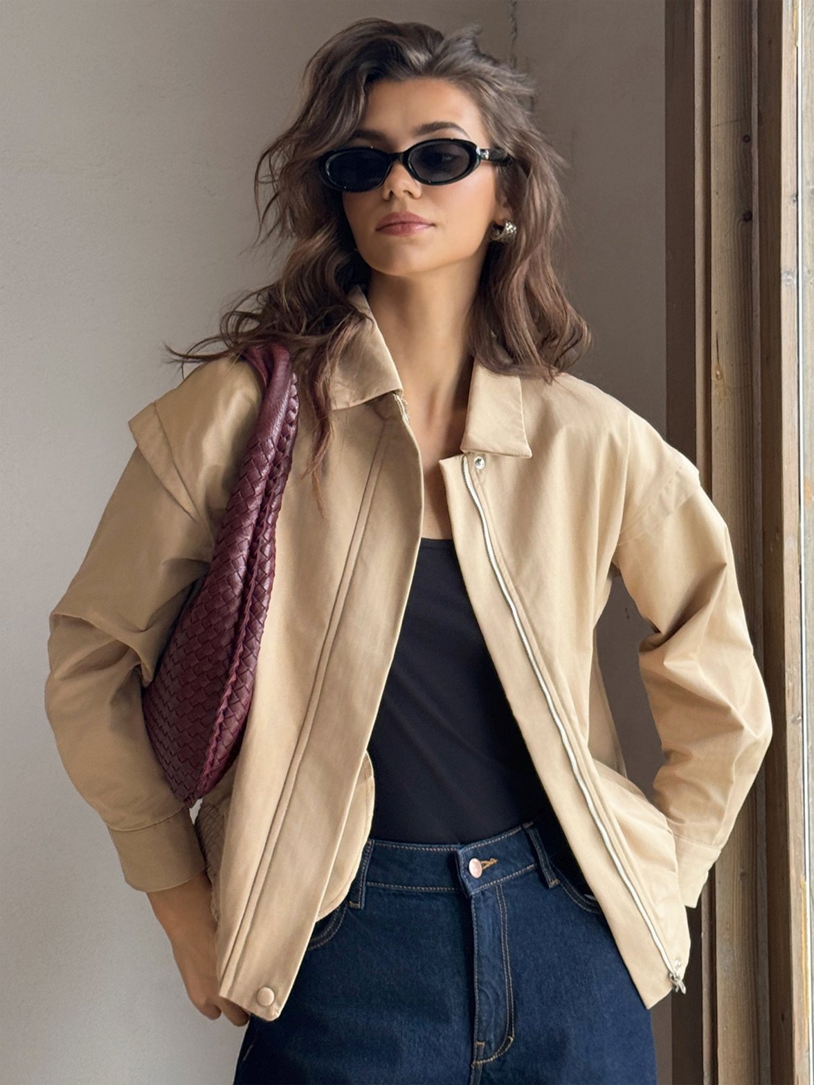 Veste casual détails cristal
