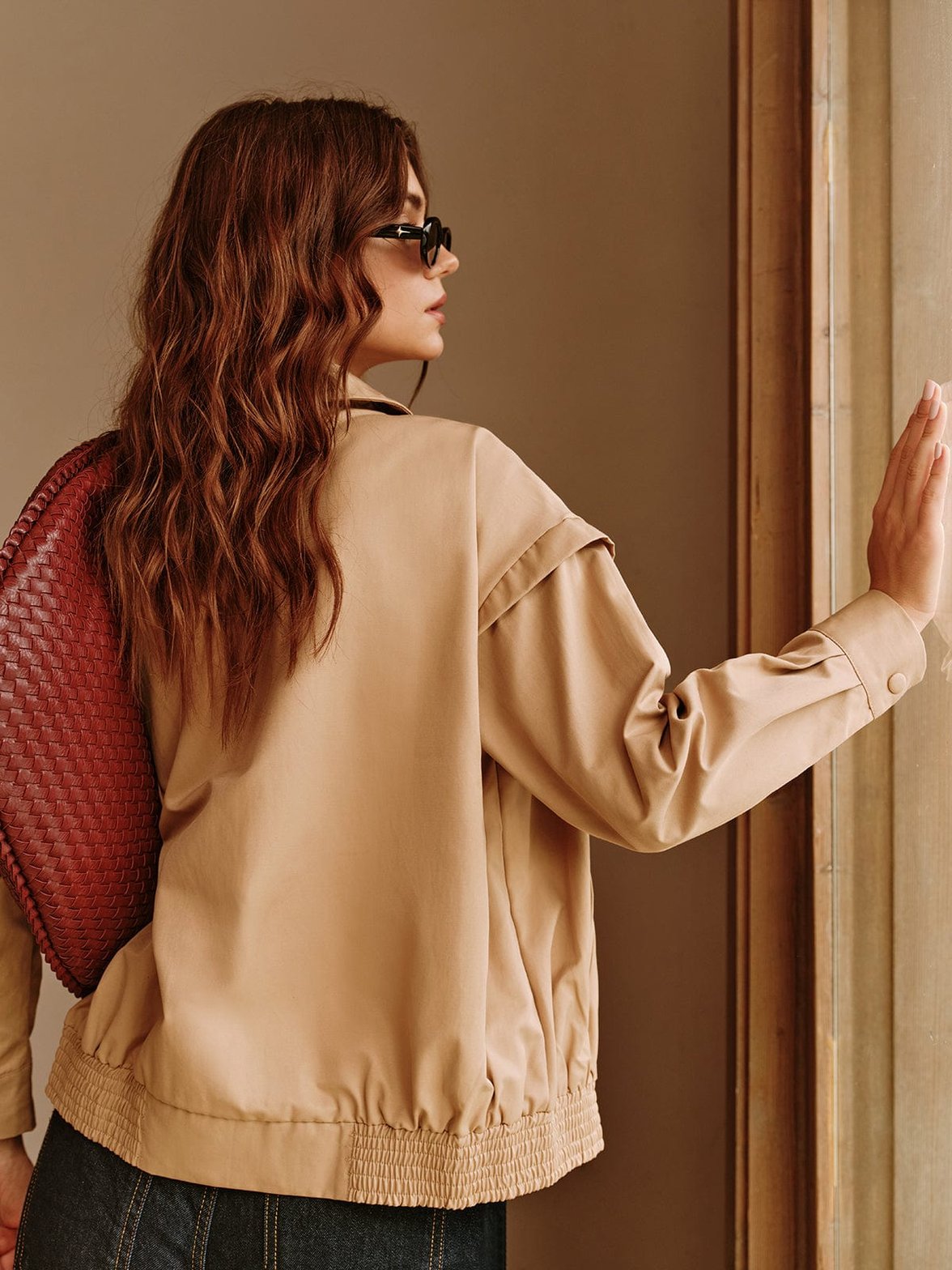 Veste polyester coton étoile