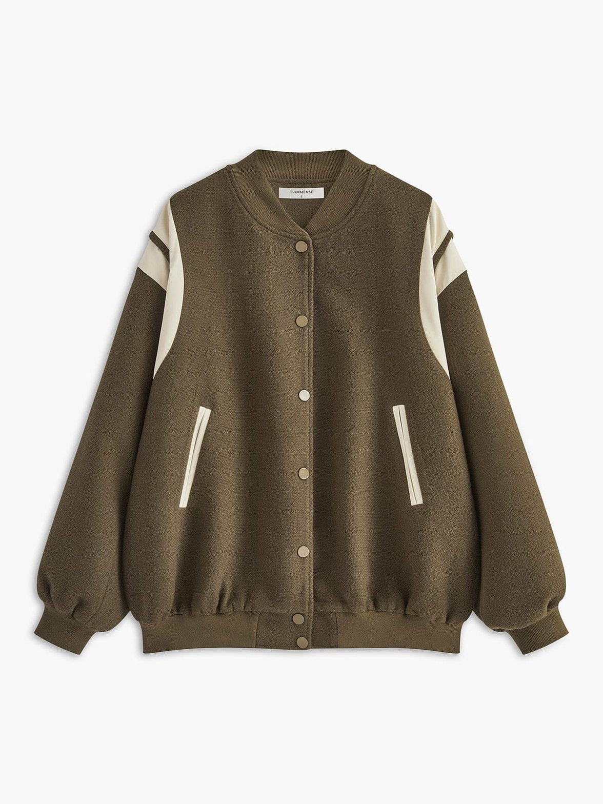 Veste tweed col montant détail poche confort