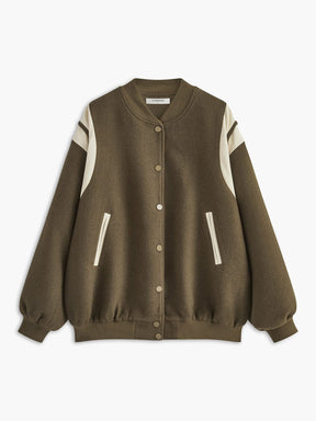 Veste tweed col montant détail poche confort
