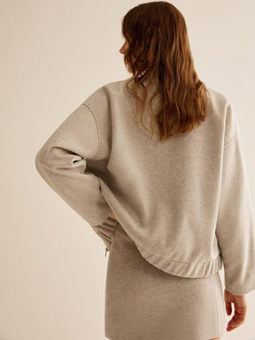 Veste tweed beige look complet étoile