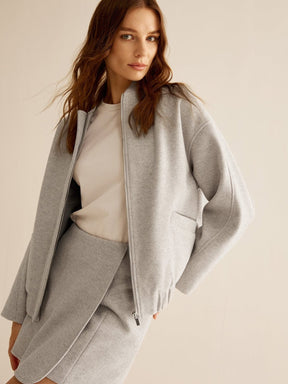 Veste tweed détail poches délice