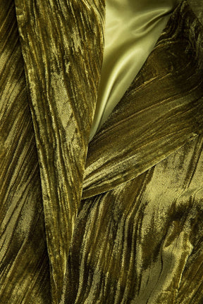 Veste velours vert ceinturée vue de dos harmonie